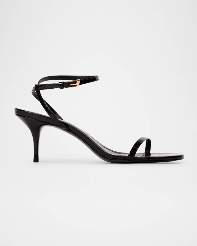 Slone Patent Ankle-Strap Sandals